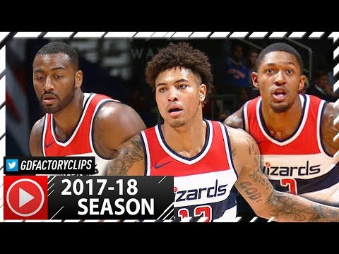 John Wall, Bradley Beal & Kelly Oubre Jr. Highlights vs Knicks (2017.10.06) - TOO SICK!
