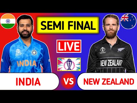 India Vs New Zealand World Cup Semi Final Live Score