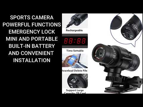 Bicycle Motorbike Helmet Camera, HD 1080P Sports Action Camera, for Outdoor Wilderness (0G)