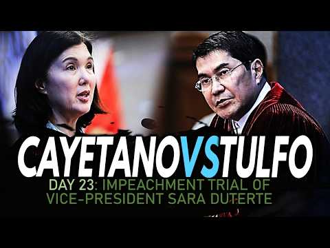 Day 23: VP Sara Duterte Impeachment (Part 2) Pinuna ni Pia Cayetano ang Buwelta ni Erwin Tulfo