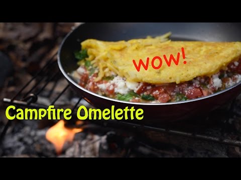 Gourmet Campfire Breakfast- The Hash Brown Omelette!