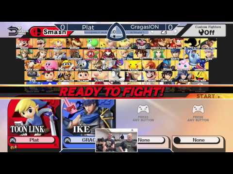 Sm4sh@Mines 47 - Plat (Toon Link) Vs. GragasION (Ike) - Winners Round 1