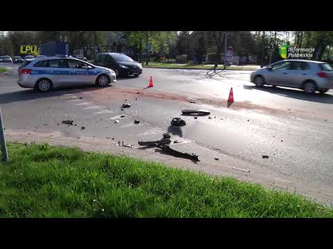 18-04-2018 Wypadek na skrzyżowaniu Partyzantów - Wróblewskiego - Bez komentarza