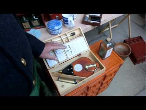 A medical enema device used for Blowing smoke up the ass