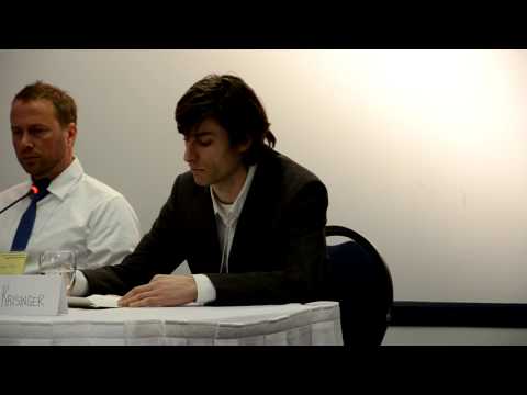 Michael Krisinger presents at the Enbridge JRP hearings in Vancouver.