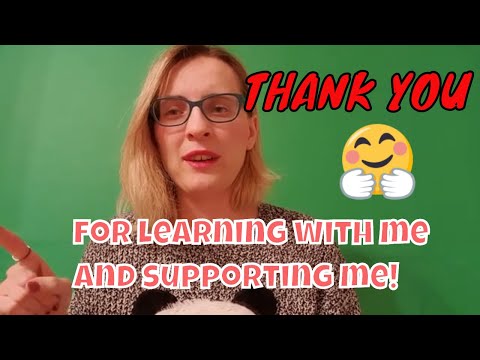 Thank you for learning with me and supporting me!