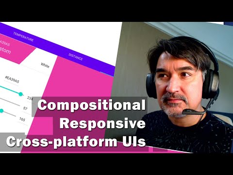 Compositional, Responsive Cross-Platform UIs