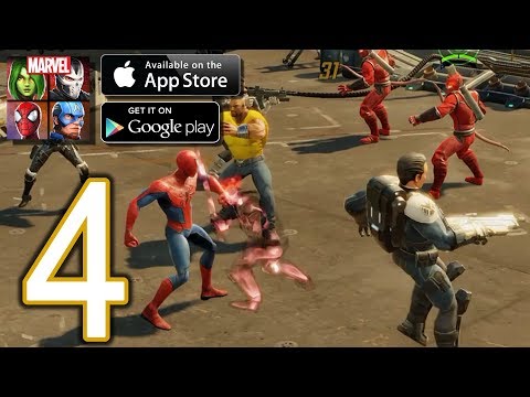MARVEL Strike Force Heroes Android iOS Walkthrough - Part 4 - Heroes Assemble: Chapter 2