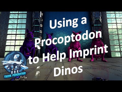 Using a Procoptodon to Help Imprint Dinos | Ark Official PvE