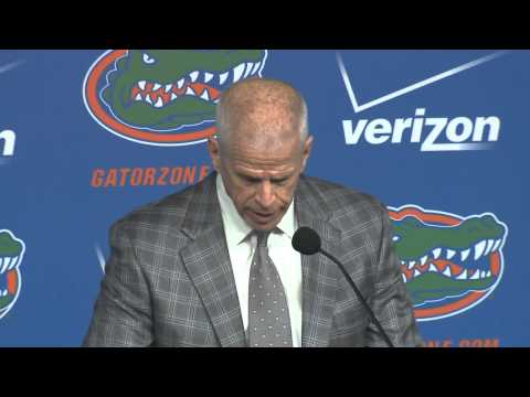 Gators press conference on Muschamp's resignation