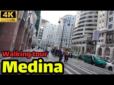 Peaceful 4K Walk Around the Prophet’s Mosque | Medina Walking Tour