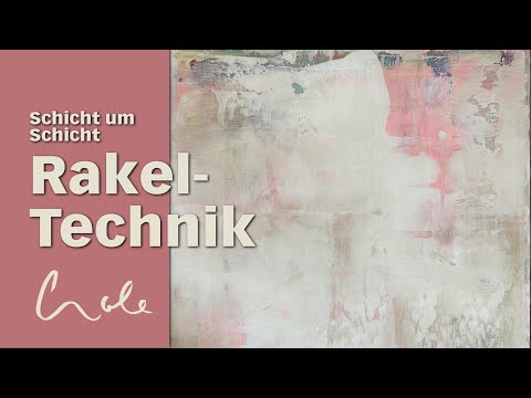 Einfache Einführung in die moderne Rakeltechnik mit Acryl – inspiriert von Gerhard Richter