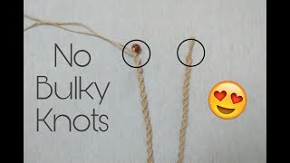 How To Begin And End A Hemp Necklace With Minimal Knotting | Professionally Finish A Hemp Piece