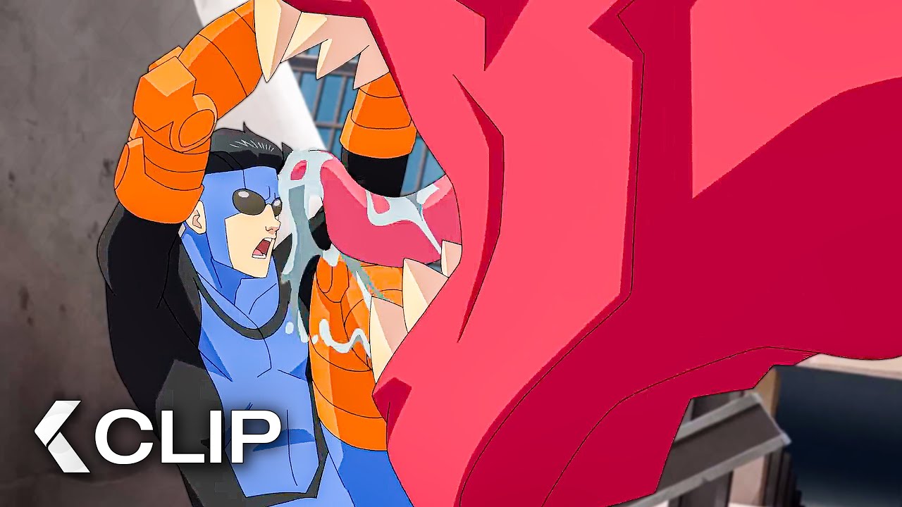 Invincible vs. Dinosaurus Fight Scene - INVINCIBLE Season 4 First Look (2026)