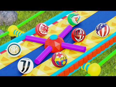 Football Clubs Marble Race - UEFA Champions League 2022-2023 (Group Stage)