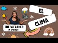 Learn Spanish Weather Vocabulary Basic Spanish With Teacher Catalina