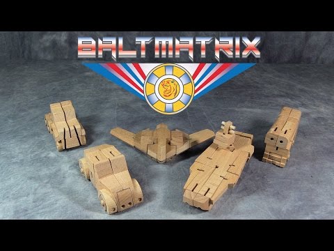Bamloff WooBots - Transformable Wooden Robots