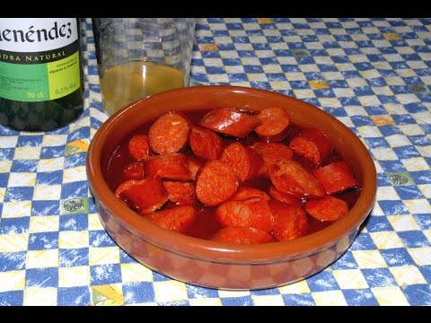 Como hacer chorizos a la sidra | Receta facil paso a paso