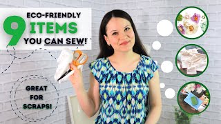 9 EASY ideas to SEW and SELL! (awesome for FABRIC SCRAPS and BEGINNERS!)