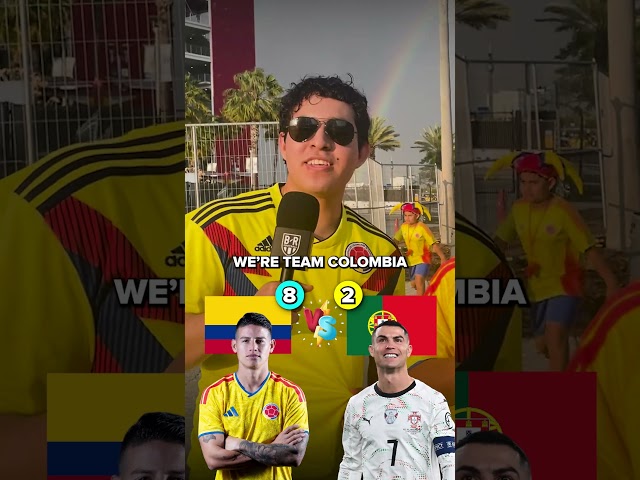 Colombia fans predict the score of their highly-anticipated matchup against Portugal 🇨🇴🇵🇹