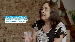  Dra. Alejandra Villamil (Presidente de la Sociedad Argentina de Trasplante) y Gabriela Cassera | Trasplante de órganos