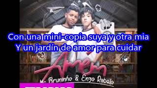 MC Bruninho Feat. Enzo Rabelo - Amém (Letra español )