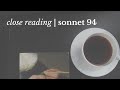 Shakespeare SONNET 94 | Close Reading, Summary & Analysis