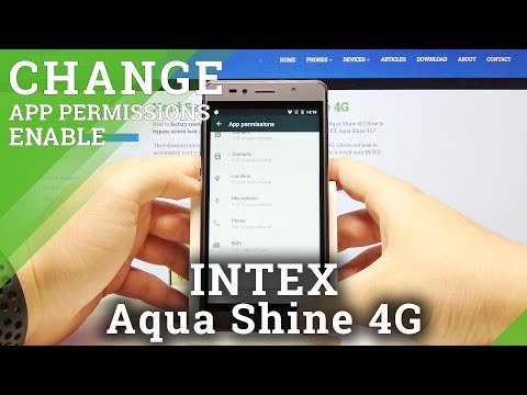 How to Set Up App Permissions in INTEX Aqua Shine 4G - Change App Permissions