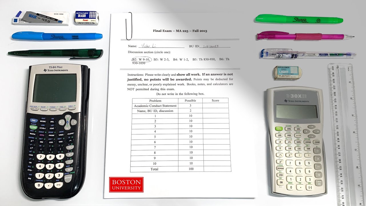 This is what Mechanical Engineering EXAMS look like