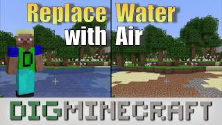 Replace Water with Air in Minecraft