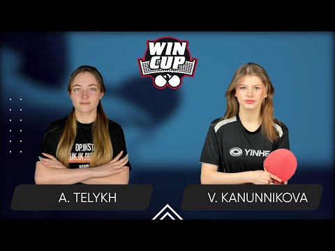 09:30 Anastasiia Telykh - Vasylysa Kanunnikova West 1 WIN CUP 25.04.2024 | TABLE TENNIS WINCUP