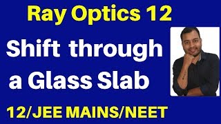 Ray Optics 12 : Refraction - Shift through a Glass Slab : JEE/NEET