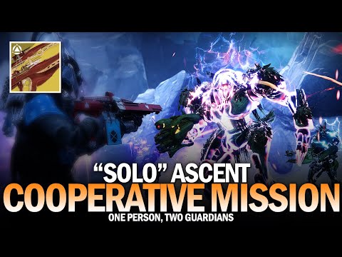 "Solo" Cooperative Focused Campaign Mission - Ascent (One Person, Two Guardians) [Destiny 2]