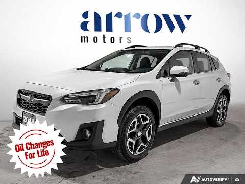 2018 Subaru Crosstrek Limited CVT w/EyeSight Pkg in White for sale at Arrow Motors in Aylmer, ON