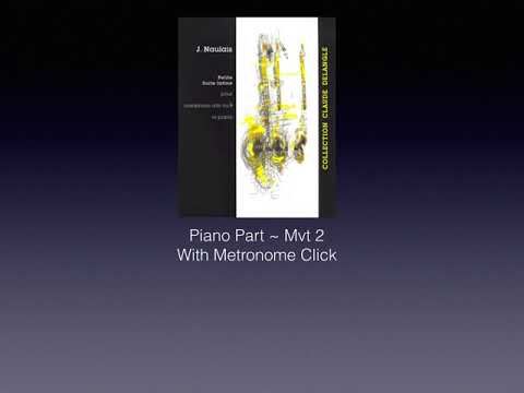 Jerome Naulais Petite Suite latine Mvt 2 Piano Accompaniment (with metronome click)