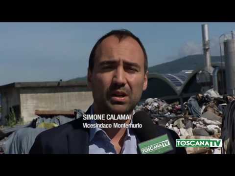 2017-06-08 MONTEMURLO - RIFIUTI TESSILI _SALVATI_ DA FIAMME DIVENTANO DISCARICA