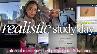 Day in the Life of a Medical Student: IM Shelf Prep, Gym & Reset | Vlogmas 11 #medschool #vlogmas