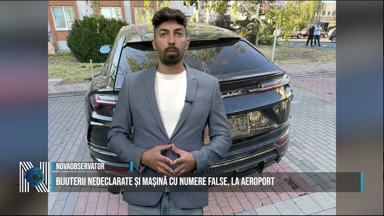 Bijuterii nedeclarate și mașină cu numere false, la aeroport