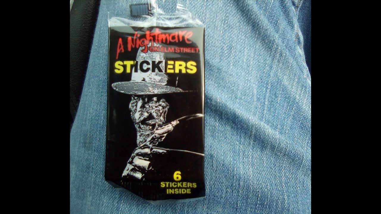 Nightmare On Elm Street Sticker Pack Unboxing