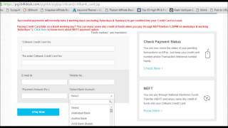Citibank Credit Card Payment through other bank netbanking bill desk