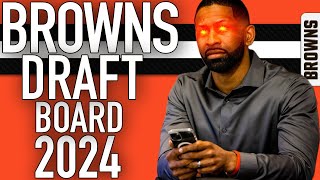 WHAT THE BROWNS DRAFT BOARD LOOKS LIKE