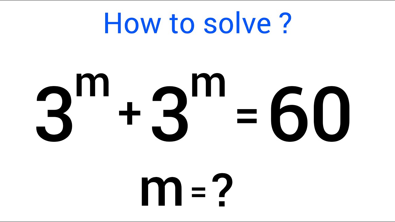 Olympiad Exponential Problem | Very Easy Solution