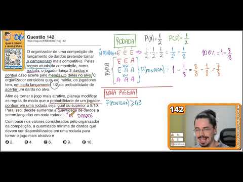 [ENEM 2021] 142 📘 --- The organizer of a darts throwing competition intends to make the