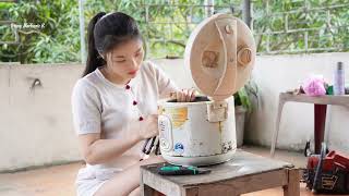 Download lagu Talented 18-Year-Old Girl Successfully Repaired And Restored The Rice Cooker. Amazing! mp3