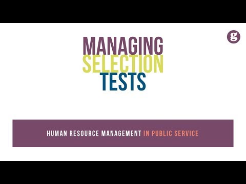 Human Resource Management in Public Service