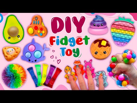 15 AMAZING FIDGET TOYS - POP IT HACKS - DNA BALL and more…