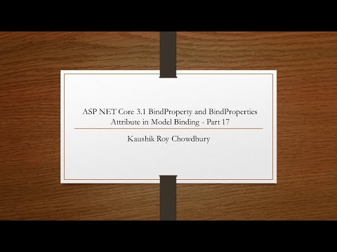 ASP NET Core 3 1 BindProperty and BindProperties Attribute in Model Binding Part 17
