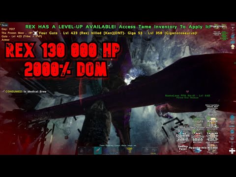 Carno Cave WIPE 15 Minute... Rex OP | UNLUCKY | Ark Official PvP  🍭