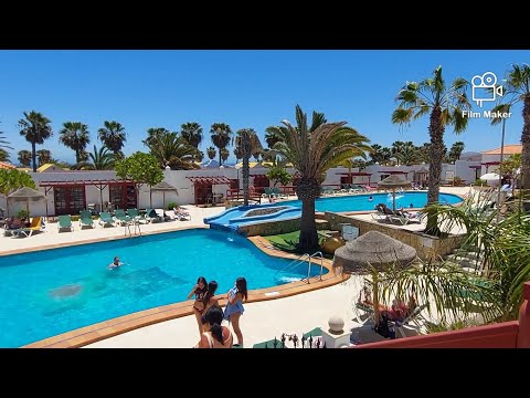 Fuerteventura , Caleta de fuste, Castillo beach bungalows complex tour