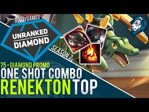 ONE SHOT COMBO RENEKTON - Unranked to Diamond - Episode 75